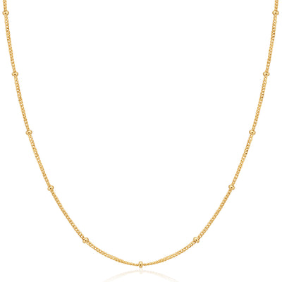 Gold Orb Chain Necklace