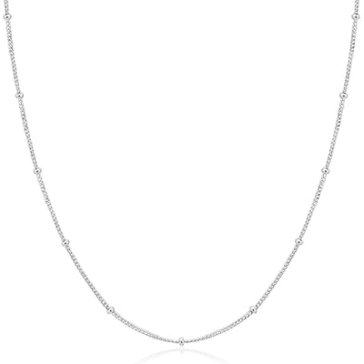Silver Orb Chain Necklace