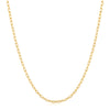 Gold Rectangle Link Chain Necklace