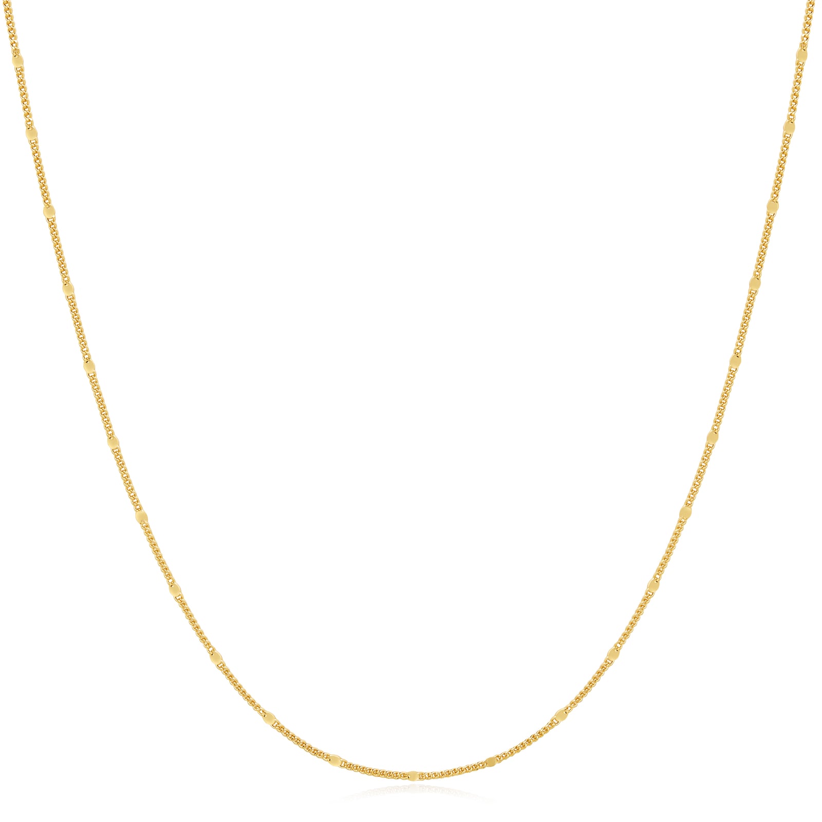 Gold Spheres Chain Necklace