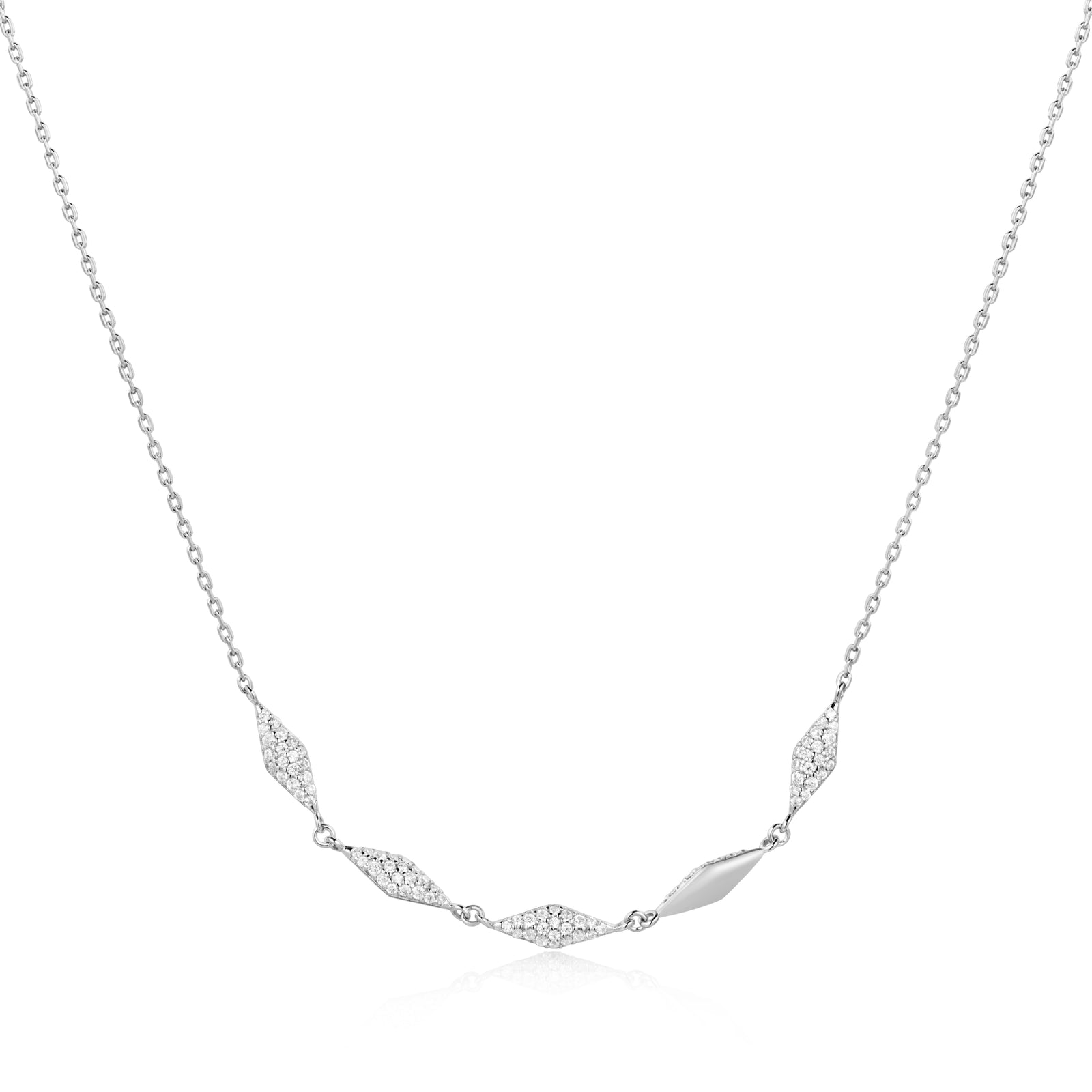 Silver Multi Sparkle Necklace