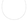 Silver Disc Station Necklace