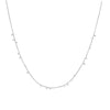 Silver Mini Disc Drop Stacking Necklace