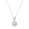 Silver Eight-Pointed Star Signet Necklace
