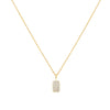 Gold Pavé Pendant Necklace