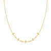 Gold Sparkling Star Station Necklace