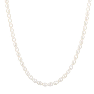 Gold Pearl Beaded Necklace
