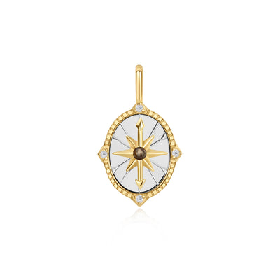 Two Tone Star Disc Charm