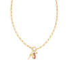 Gold Horizon Charm Necklace