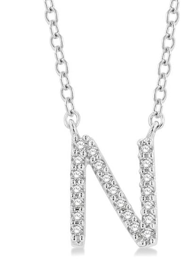 Initial Diamond Pendant