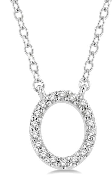 Initial Diamond Pendant