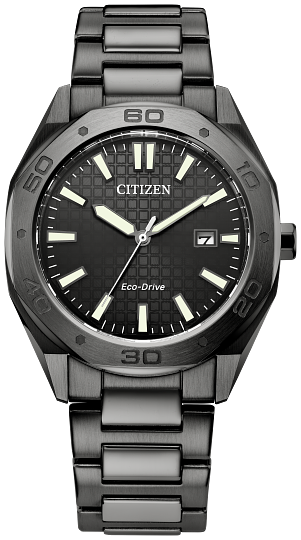41mm Black Dial Citizen Odyn Eco-Drive Watch - BM7637-81H