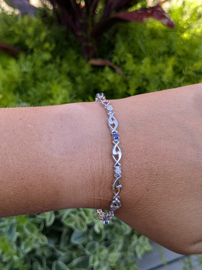 Colored Stone & Diamond Bracelet