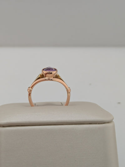 Two Toned Purple Ring- Soviet Jewelry