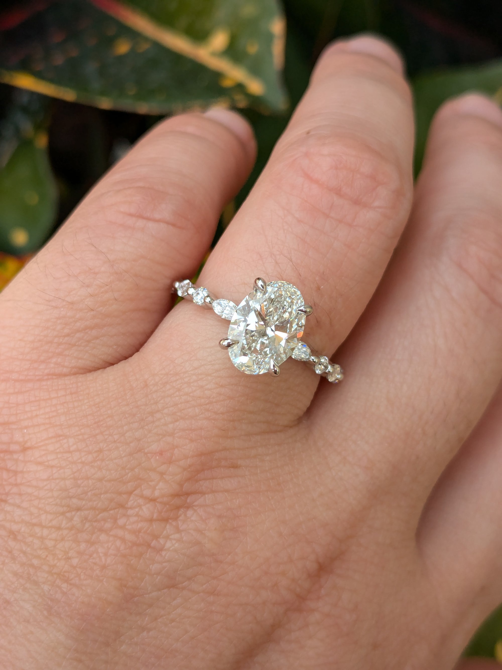 Jennifer Oval Engagement Ring Lambert Jewelers