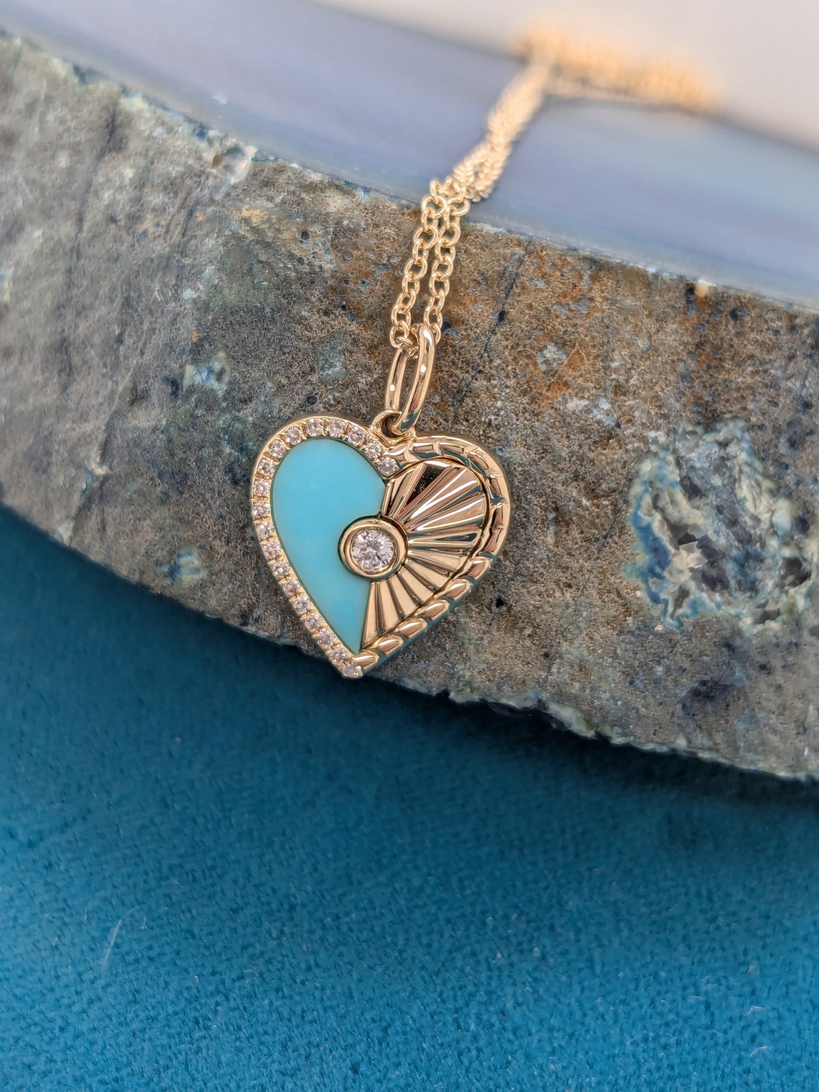 Turquoise Heart Necklace