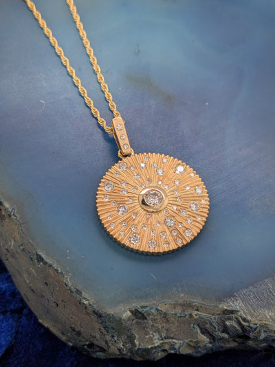 Galaxy Disc Necklace
