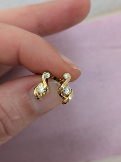 Twisted Diamond Studs