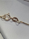 14k Yellow Gold Box Chain: 16" x 0.7mm