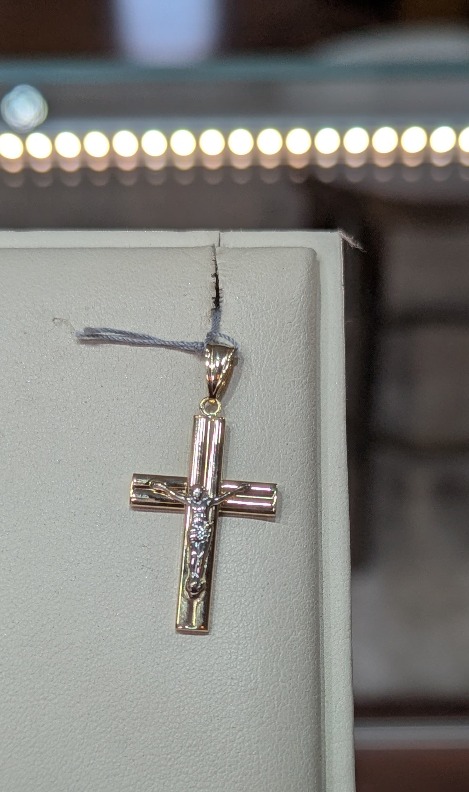 14k Two-Tone Gold Crucifix