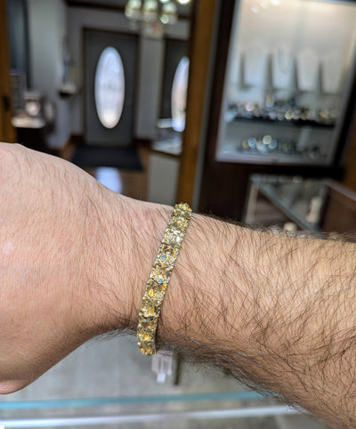14k Yellow Gold "Nugget" Bracelet