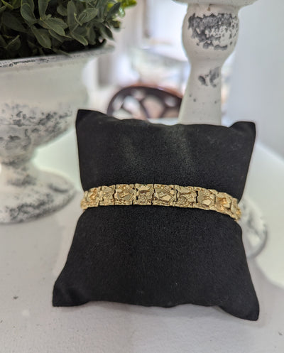 14k Yellow Gold "Nugget" Bracelet