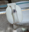 INCREDIBLE 14k White Gold Salt & Pepper Wedding Set