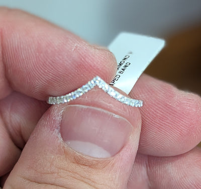 INCREDIBLE 14k White Gold Salt & Pepper Wedding Set