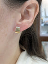 Wide J Hoop Earrings