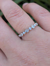 14KT White Gold Round Diamond Ring