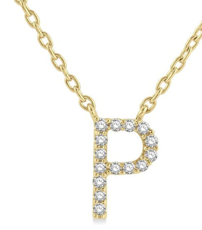 Initial Diamond Pendant