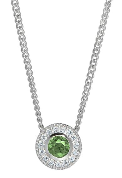 Sterling Silver Birthstone Necklace