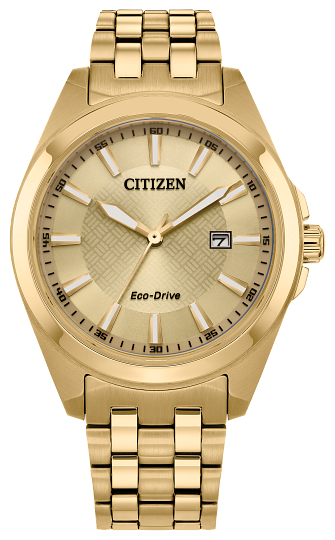 Gold Tone Stainless Steel Eco-Drive Citizen Watch