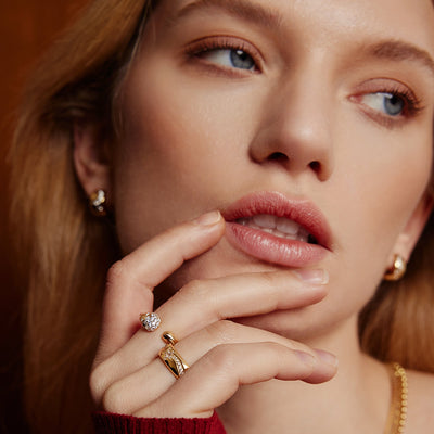 Gold Celestial Chunky Ring