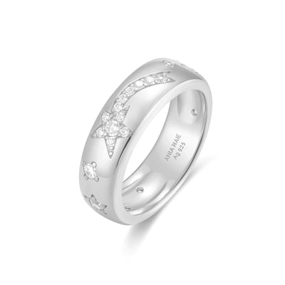 Silver Celestial Chunky Ring