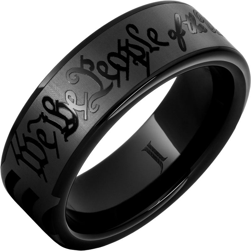 We The People - Heritage Ring in Black Diamond Ceramic™