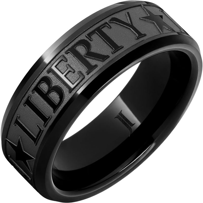 Liberty, Justice and Reason - Black Diamond Ceramic™ Ring