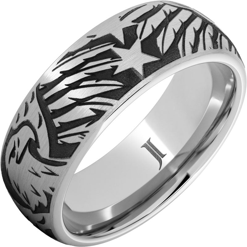 Serinium® Ring with American Bald Eagle Engraving