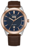 40mm Navy Dial Citizen Eco-Drive Rolan Watch - AW0096-06L
