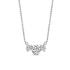 Three Stone Diamond Pendant Necklace