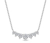 Curved Bar Diamond Necklace