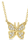 BUTTERFLY PETITE DIAMOND FASHION PENDANT