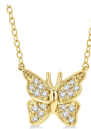 BUTTERFLY PETITE DIAMOND FASHION PENDANT