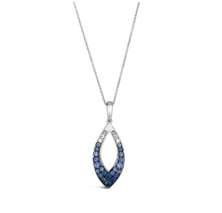 Denim Sapphire Ombre Pendant