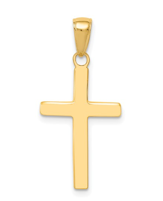 10KT Yellow Gold Chain and Cross