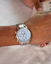 43mm Light Blue Dial Radio-Controlled Citizen Eco-Drive Sport Luxury Watch - AT8260-51M