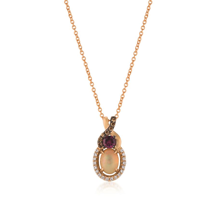 Le Vian® Opal & Rhodolite Garnet Necklace