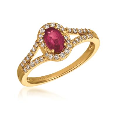 14KT Honey Gold Passion Ruby Le Vian Ring