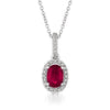 Oval Ruby Le Vian Pendant Necklace