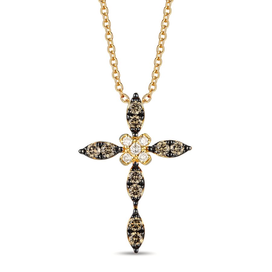LeVian® Chocolate Diamond® Cross Pendant